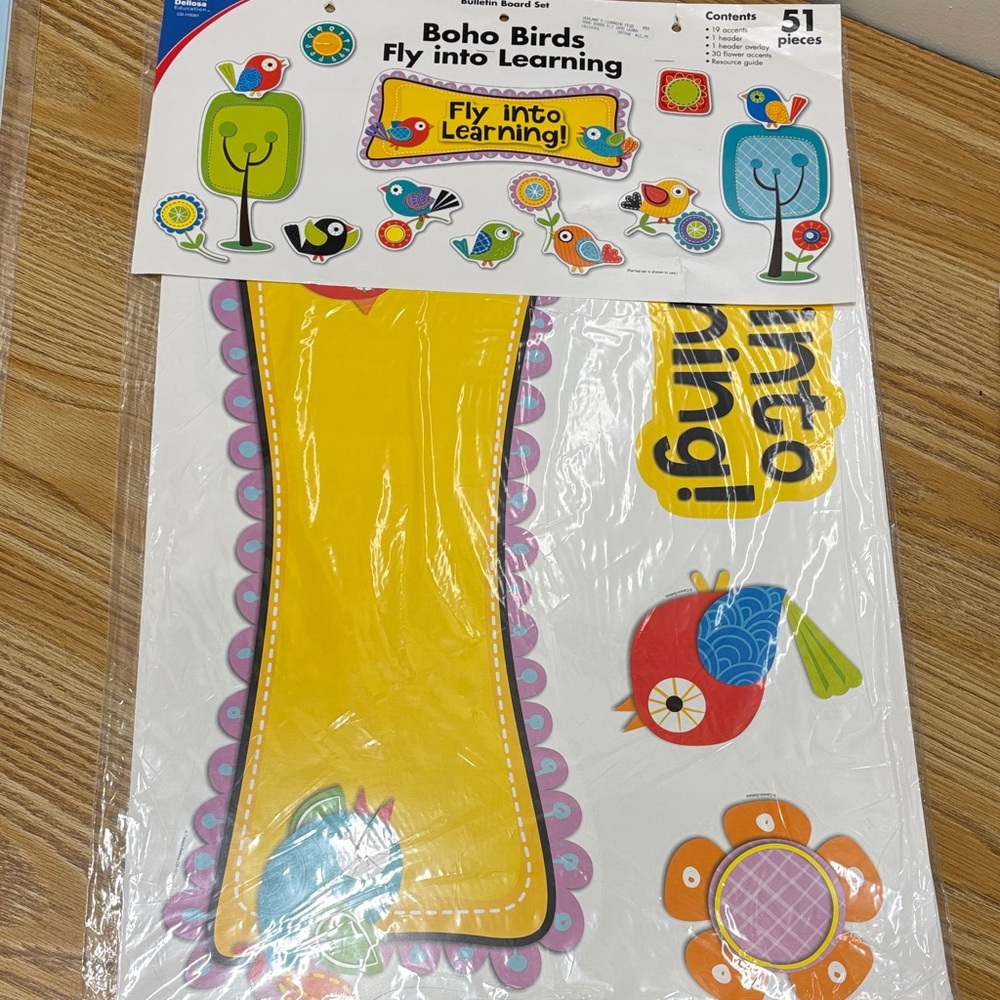 Boho Birds Fly into Learning Bulletin Board Set
